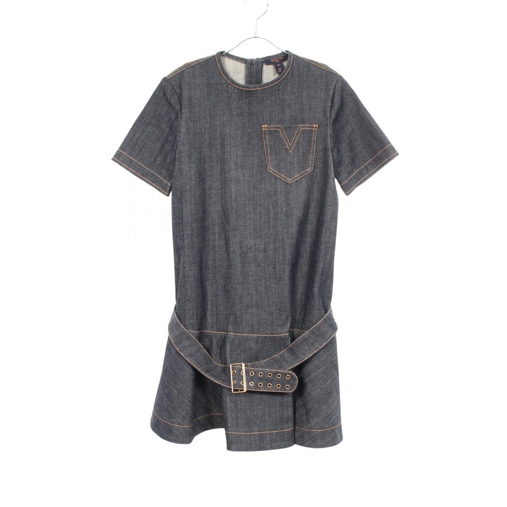 Louis Vuitton V-Stitch Denim Mini Dress #342318L58B
